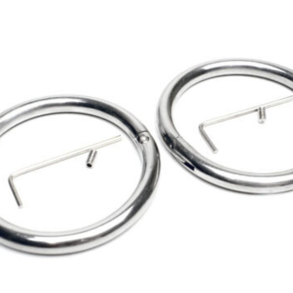 Stainless Gorean BDSM Cuffs & necklace